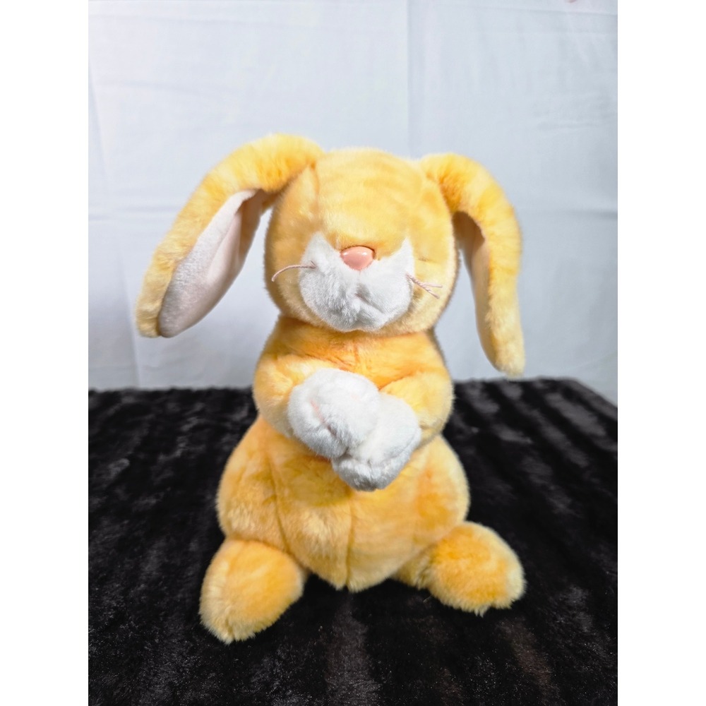 Ty Beanie Buddies Grace the Bunny Plush 2001 Orange Yellow Stuffed Animal